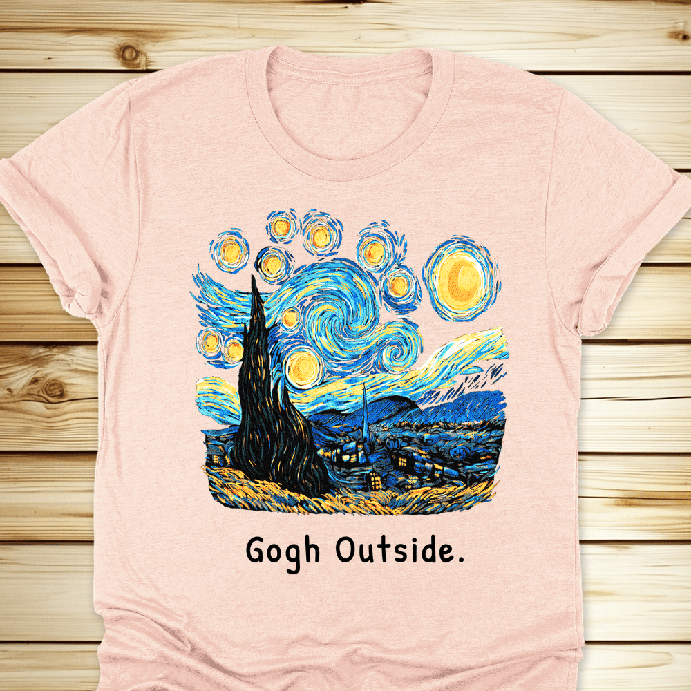 Gogh Outside Starry Night Tshirt - Ramblin Road