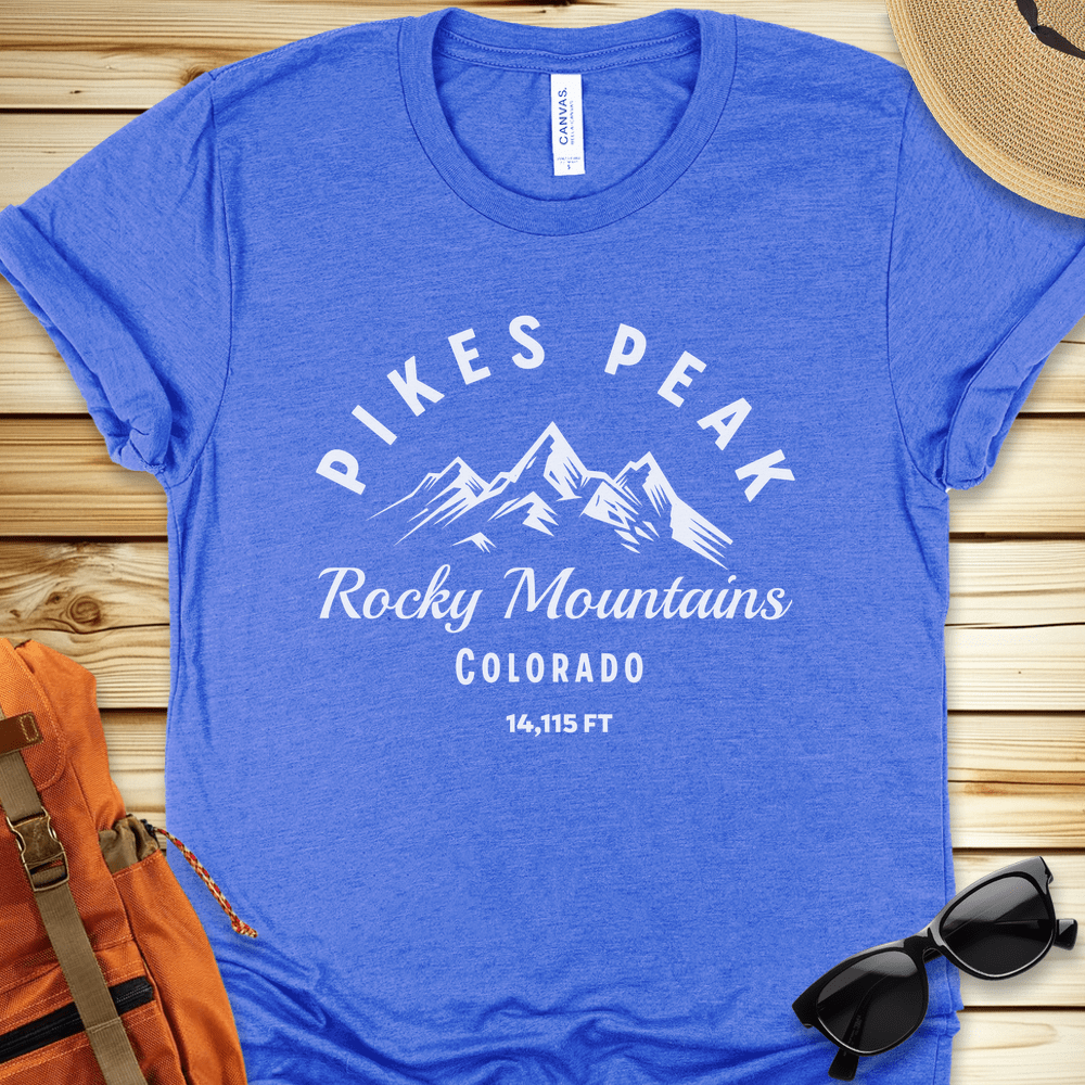 1942 Pikes Peak Tshirt - Heather True Royal