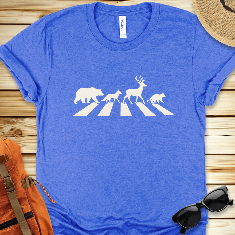 1956 Abbey Road In The Forest Tshirt - Heather True Royal