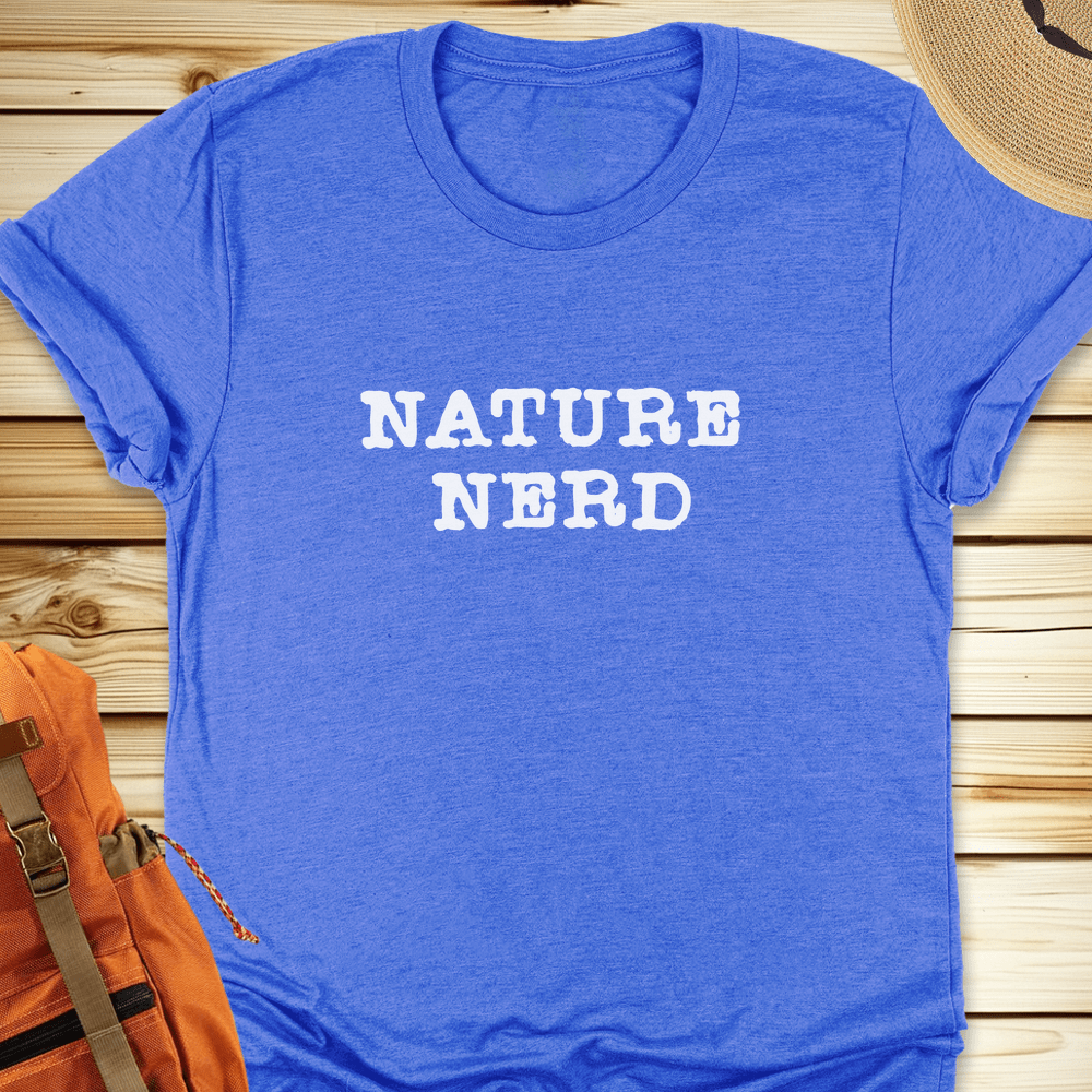 1412 Nature Nerd Tshirt - Heather True Royal