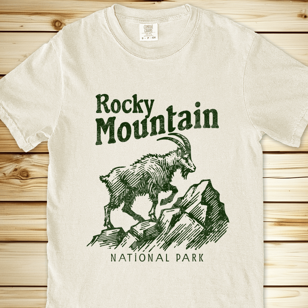 2256 Rocky Mountain National Park Relaxed Fit Tee - Ivory
