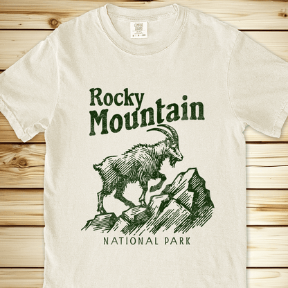 2256 Rocky Mountain National Park Relaxed Fit Tee - Ivory