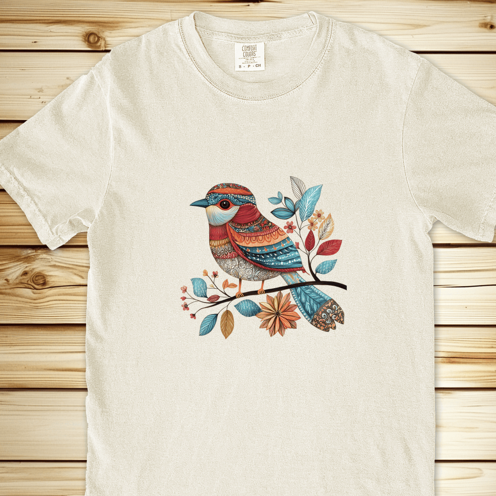 Fancy Pants Bird Relaxed Fit Tee - Ivory