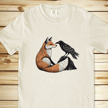 1791 Fox And Crow Relaxed Fit Tee - Ivory