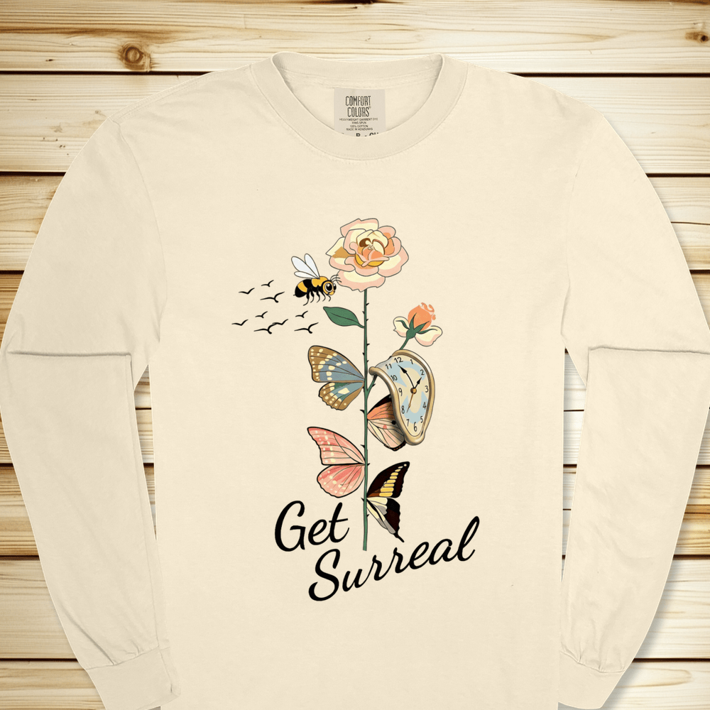 2293 Dali Get Surreal Long Sleeve Tshirt - Ivory