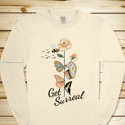 2293 Dali Get Surreal Long Sleeve Tshirt - Ivory