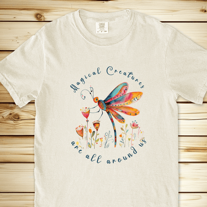 1935 Magical Dragonfly Relaxed Fit Tee - Ivory