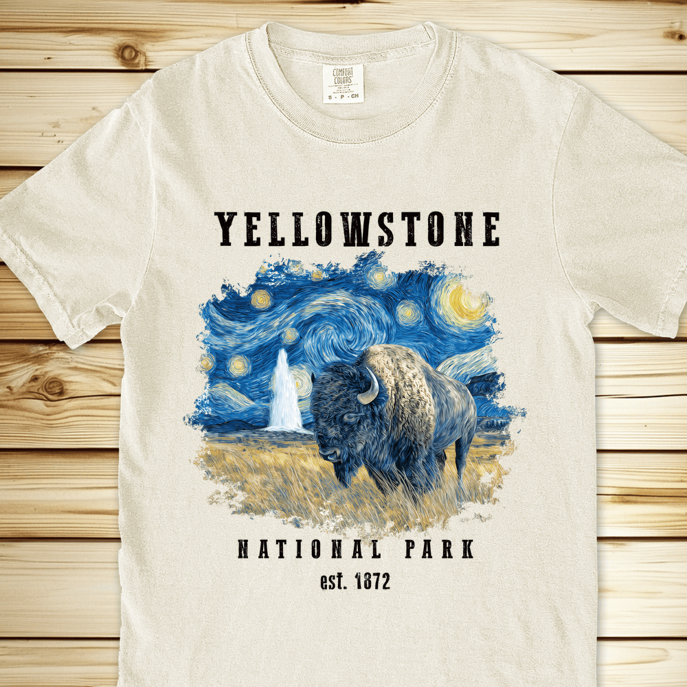 Yellowstone Starry Night Relaxed Fit Tee - Ivory
