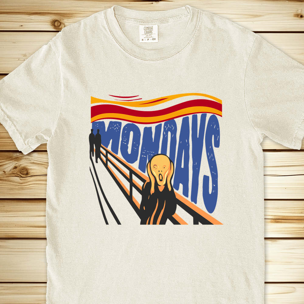 2317 Monday Scream Munchb Relaxed Fit Tee - Ivory