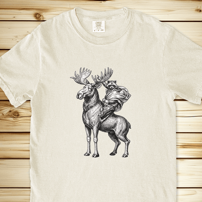 2319 Raccoon Napoleon Complex Relaxed Fit Tee - Ivory