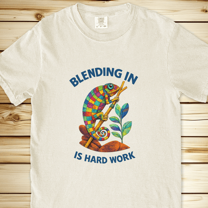 2323 Chameleon Blending Relaxed Fit Tee - Ivory