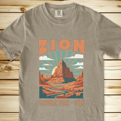2257A Zion National Park Relaxed Fit Tee - Khaki