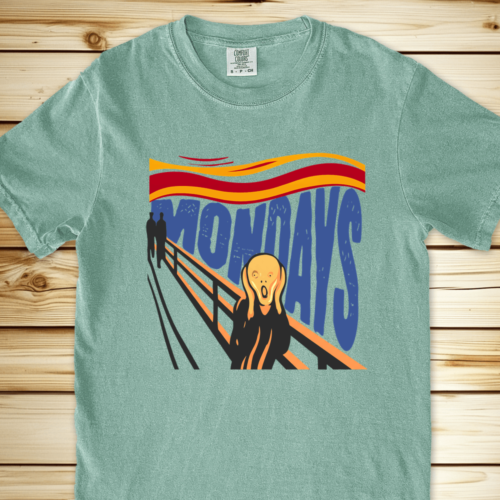 2317 Monday Scream Munchb Relaxed Fit Tee - Light Green