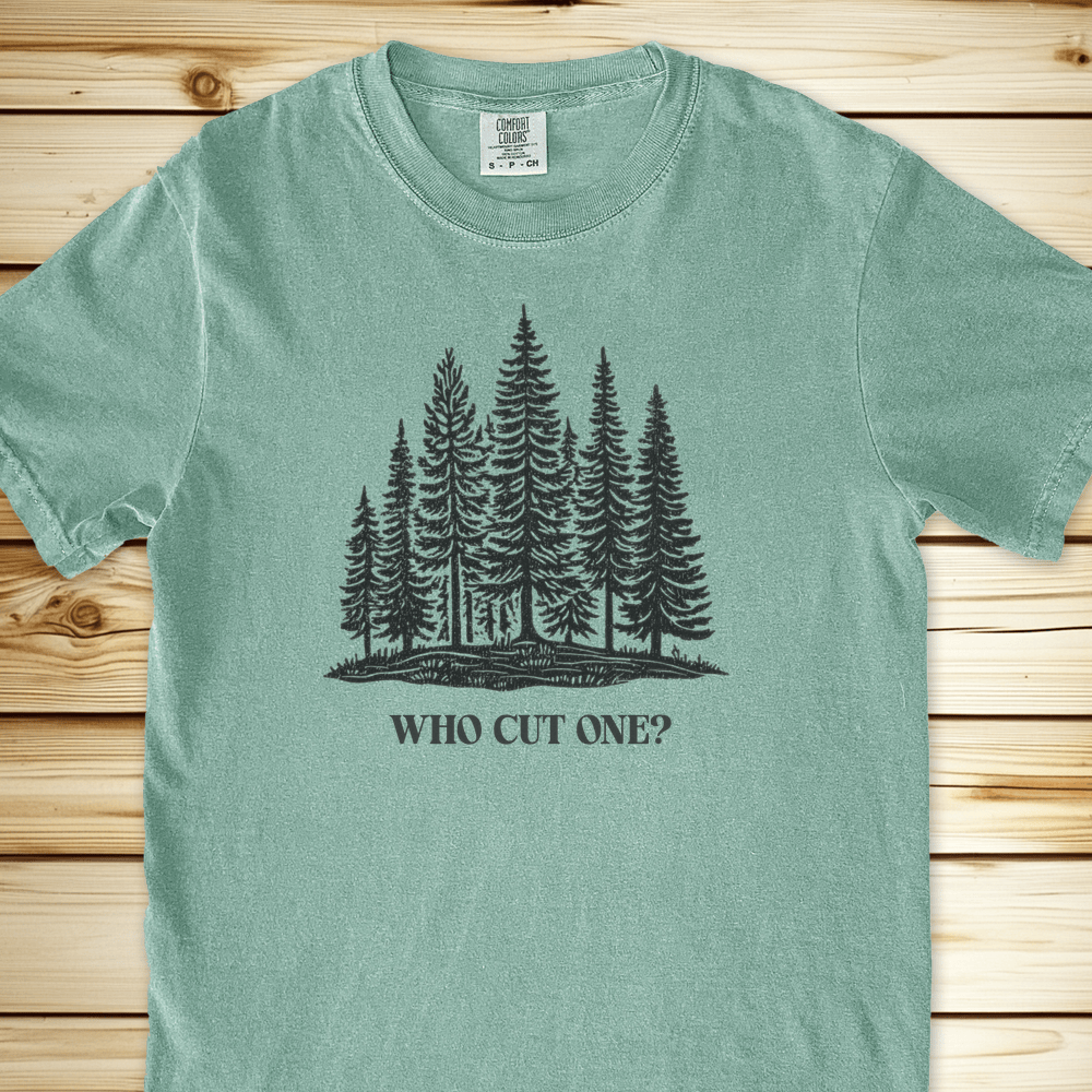 Who Cut One Trees Relaxed Fit Tee - Light Green