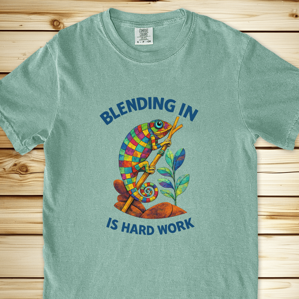 2323 Chameleon Blending Relaxed Fit Tee - Light Green