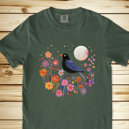 1989 Blackbird At Night Relaxed Fit Tee - Moss