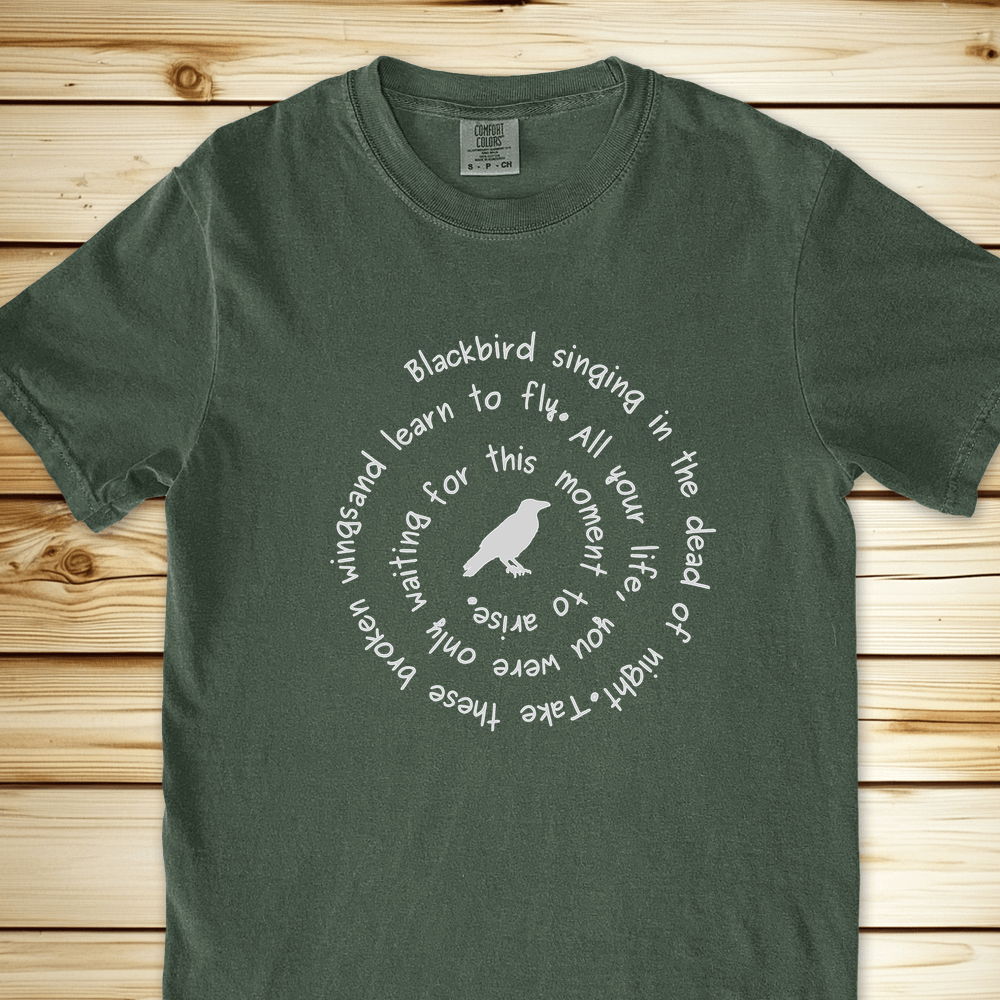 2080 L Blackbird Singinga Relaxed Fit Tee - Moss