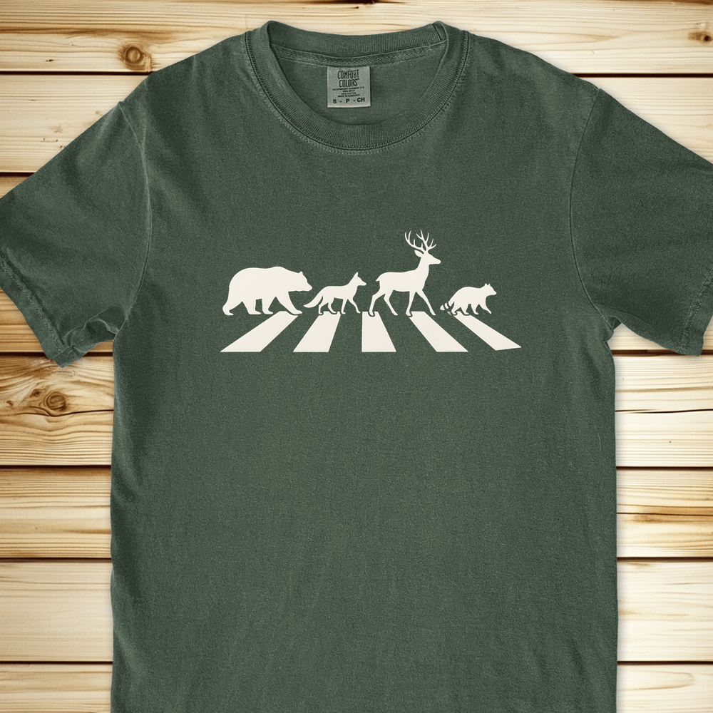 1956 Abbey Road In The Forest Relaxed Fit Tee - Moss
