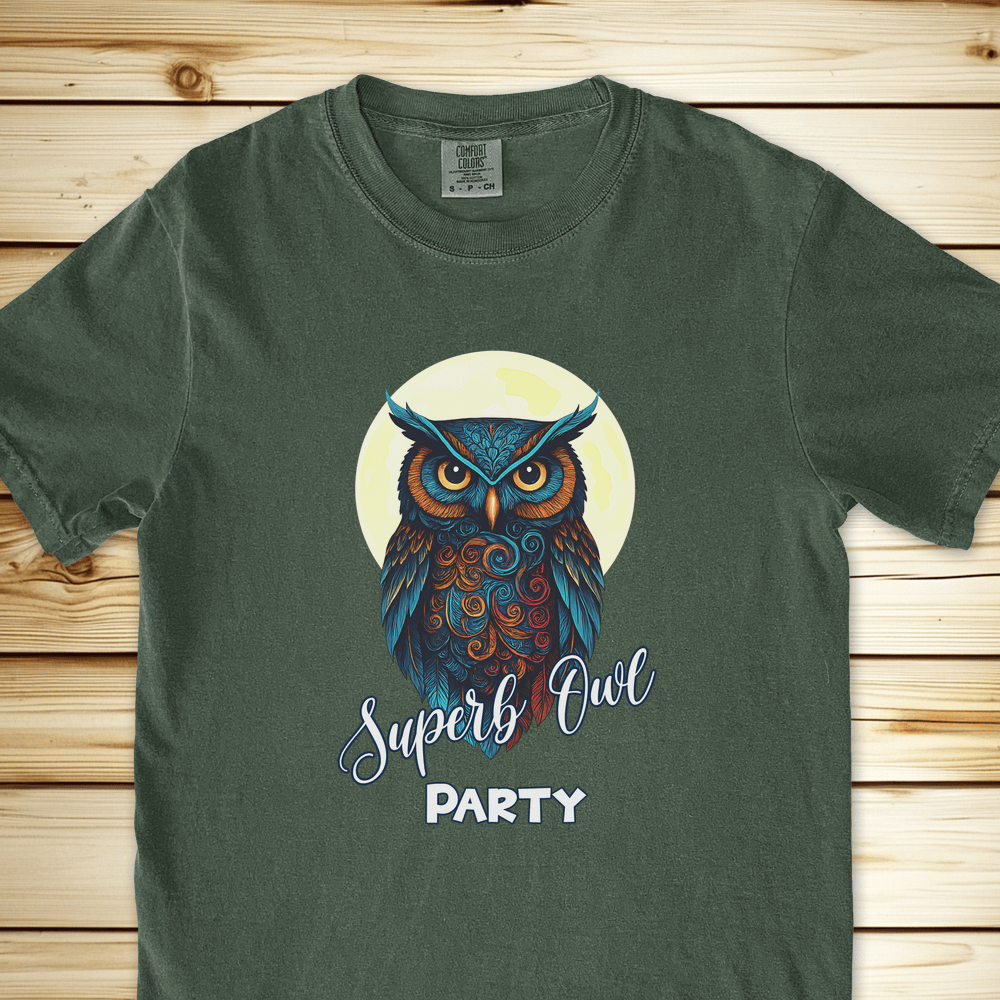 Superb Owl Party Relaxed Fit Tee - Moss