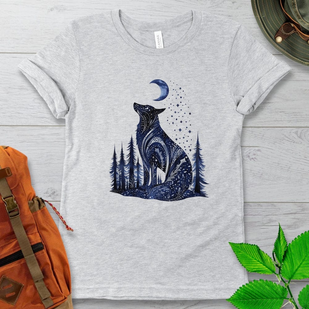 Mystical Blue Wolf Tshirt