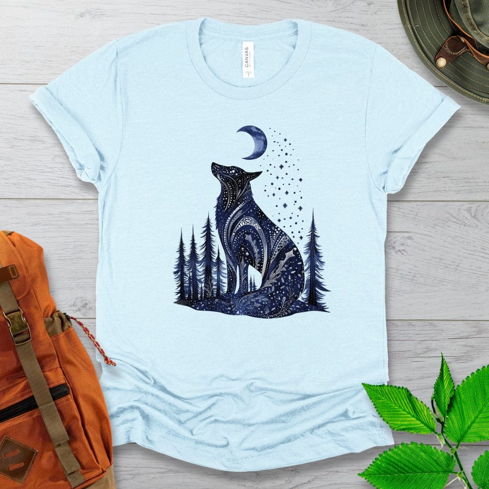 Mystical Blue Wolf Tshirt