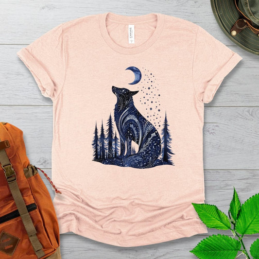 Mystical Blue Wolf Tshirt