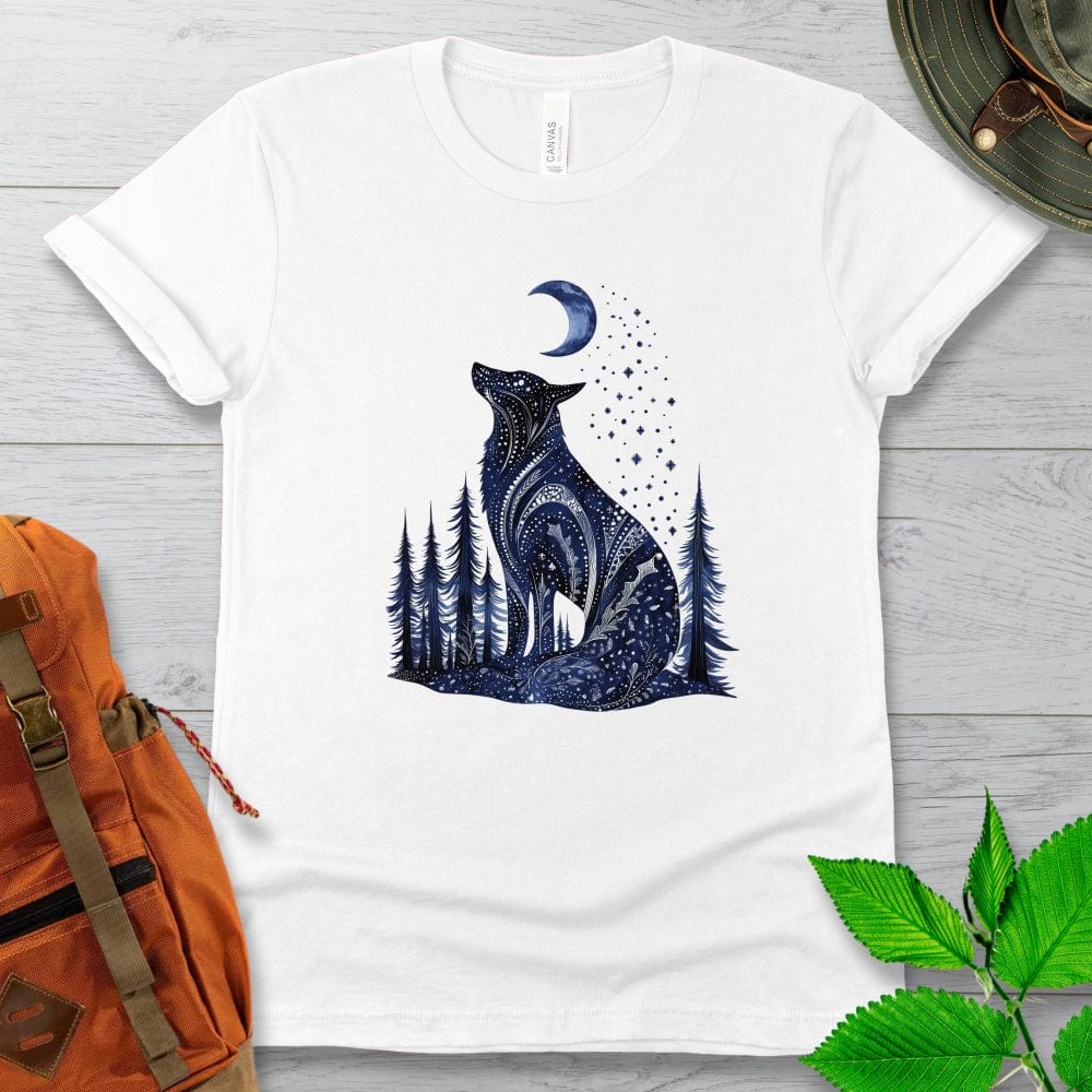 Mystical Blue Wolf Tshirt