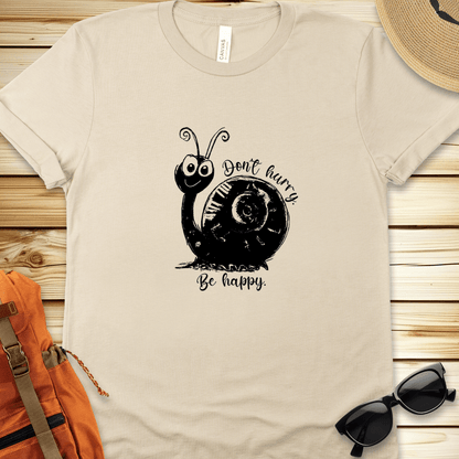 1931 Dont Hurry Be Happy Tshirt - Natural