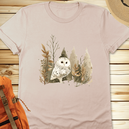 1200s Snowy Owl Tshirt - Natural
