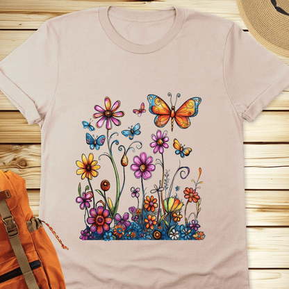 1994 Butterfly Bloom Tshirt - Natural
