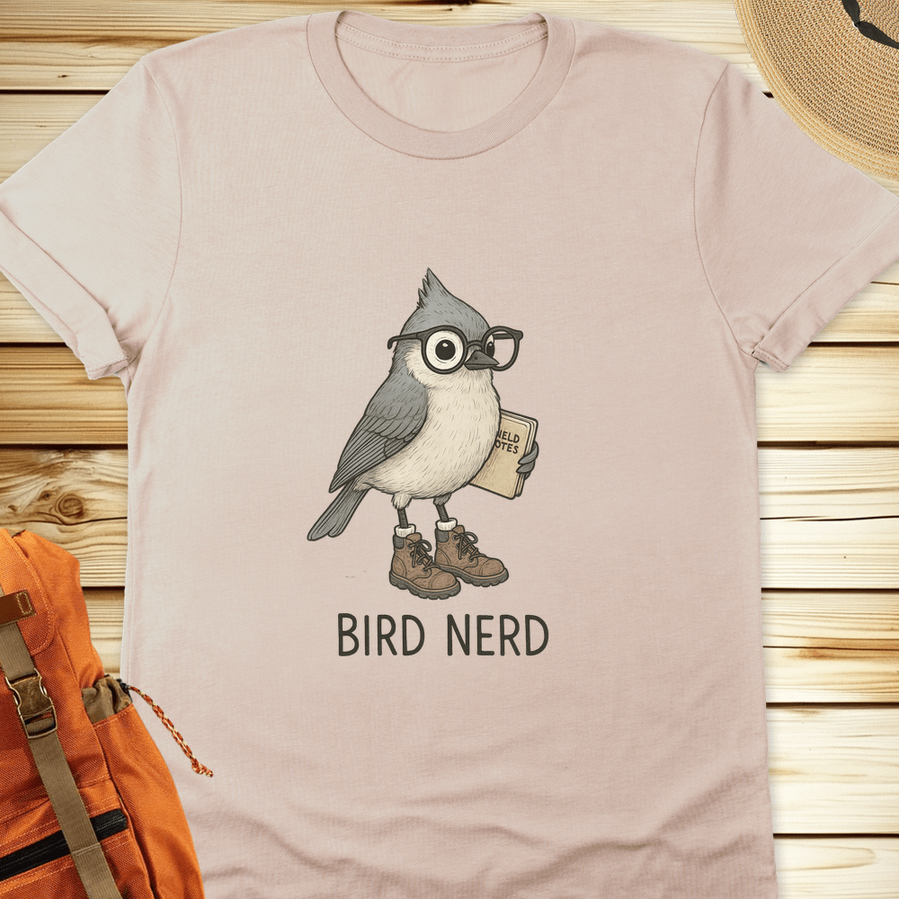 2010 Bird Nerd Tshirt - Natural