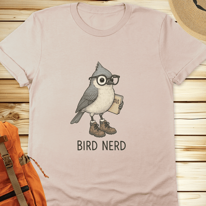 2010 Bird Nerd Tshirt - Natural