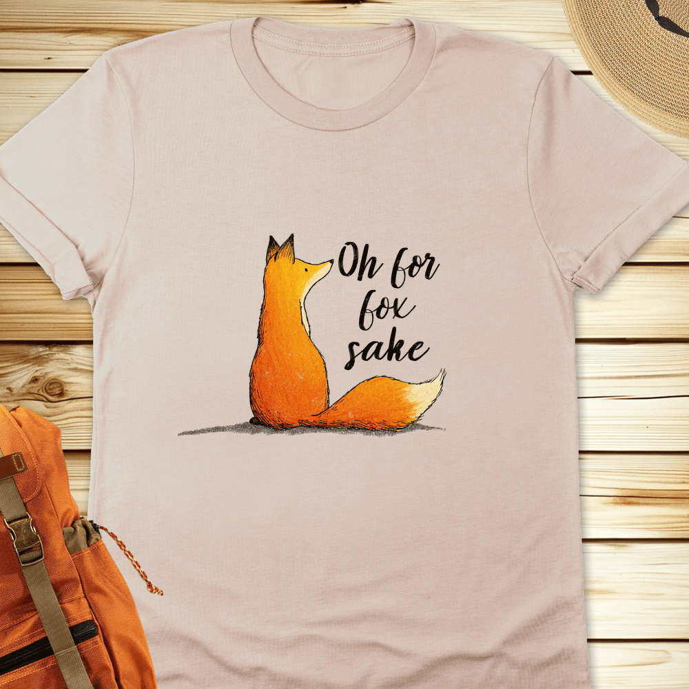 For Fox Sake Tshirt - Natural