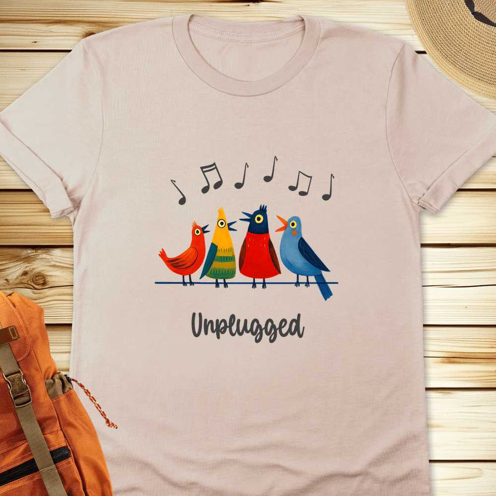 2062 Unplugged Bird Songs Tshirt - Natural
