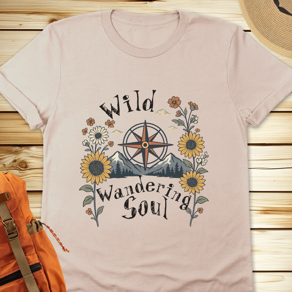 2063 Sunflowers Compass Tshirt - Natural