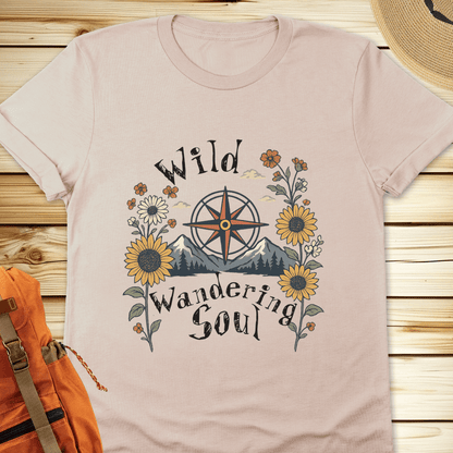 2063 Sunflowers Compass Tshirt - Natural