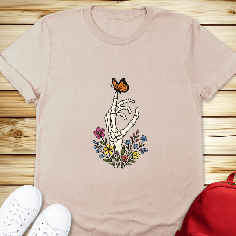 Butterfly Bones Tshirt - Natural