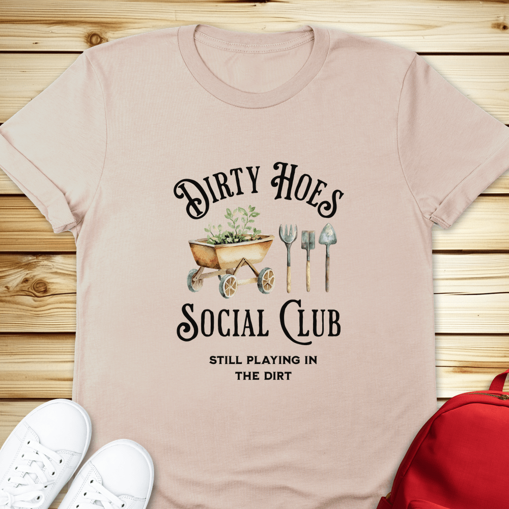 Dirty Hoes Social Club Tshirt - Natural