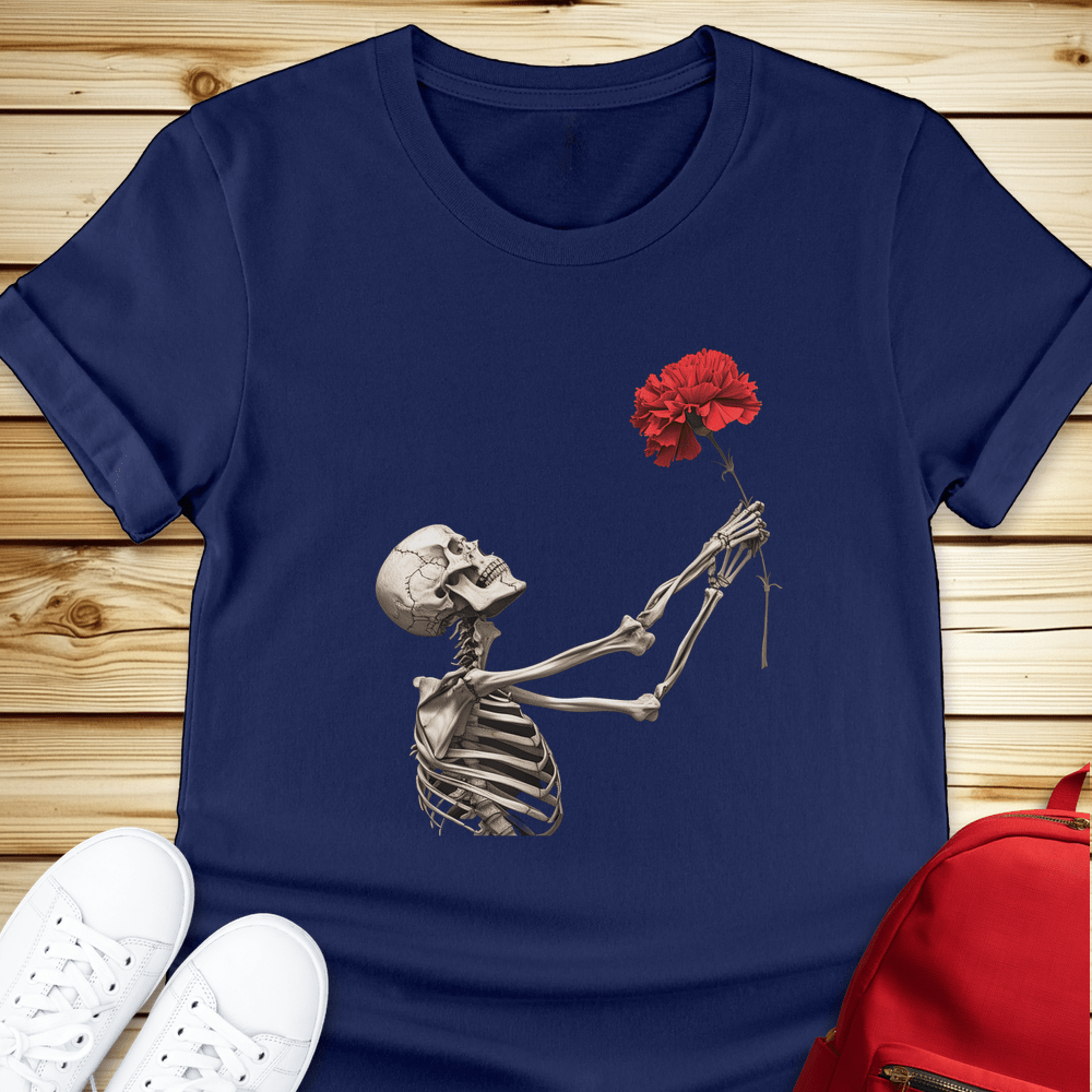 Skeleton In Love Tshirt - Navy