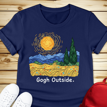 Gogh Outside Tshirt - Navy