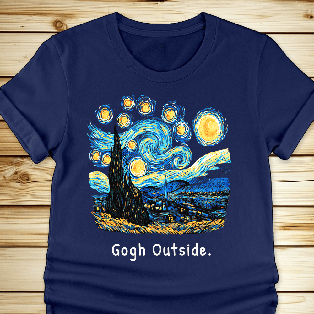 Gogh Outside Starry Night Tshirt - Ramblin Road