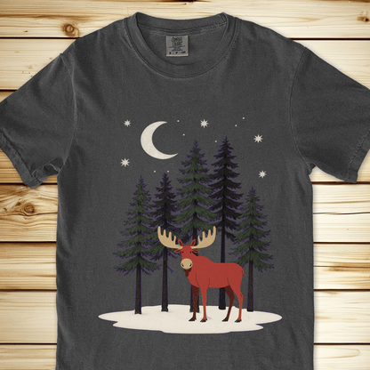 2268 Moose In The Snow Relaxed Fit Tee - Pepper