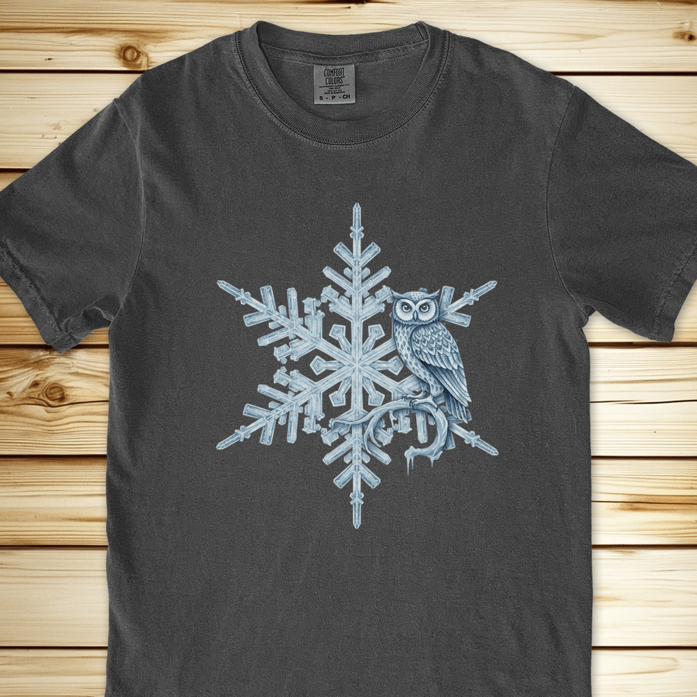 2282 Woodland Snowflake Relaxed Fit Tee - Pepper