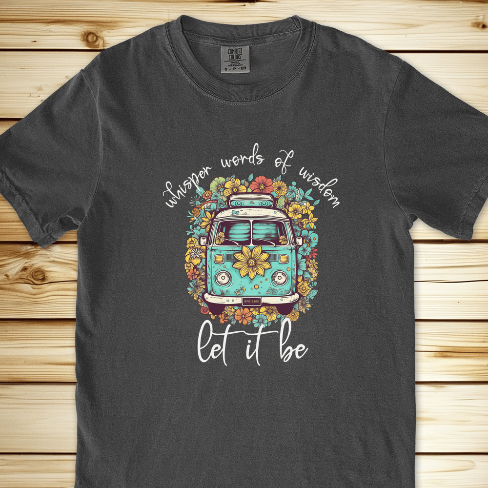 Whisper Words Of Wisdom Van Relaxed Fit Tee - Pepper