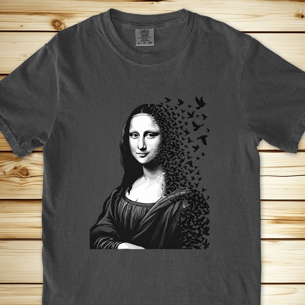 2311 Mona Lisa Smile Relaxed Fit Tee - Pepper
