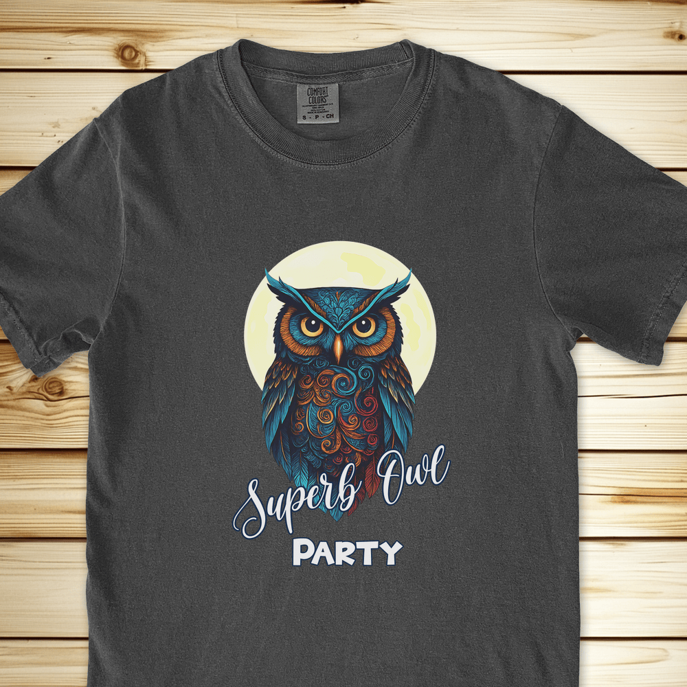 Superb Owl Party Relaxed Fit Tee - Pepper