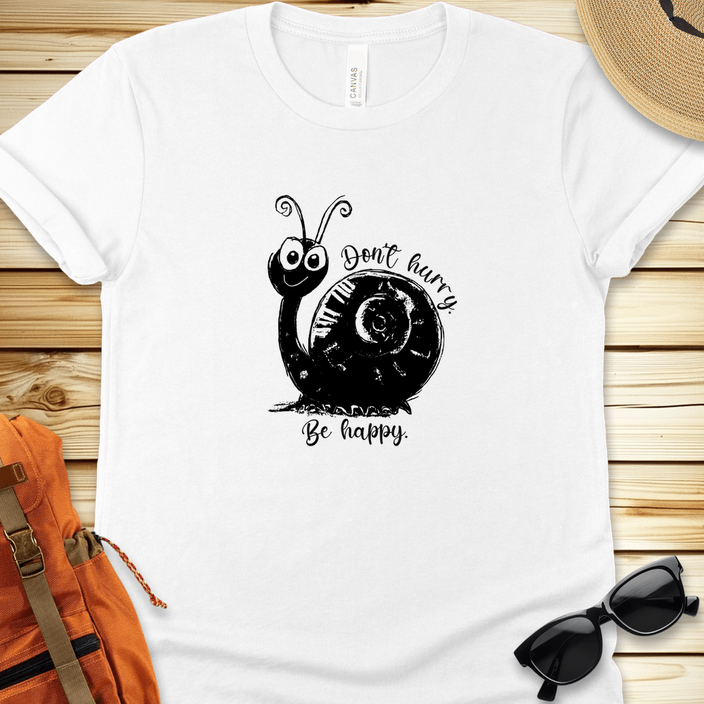 1931 Dont Hurry Be Happy Tshirt - White