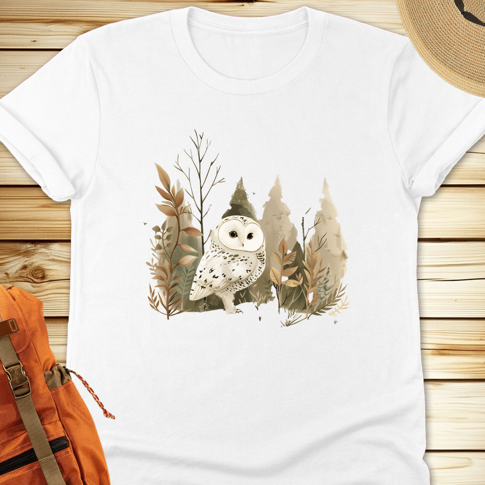 1200s Snowy Owl Tshirt - White