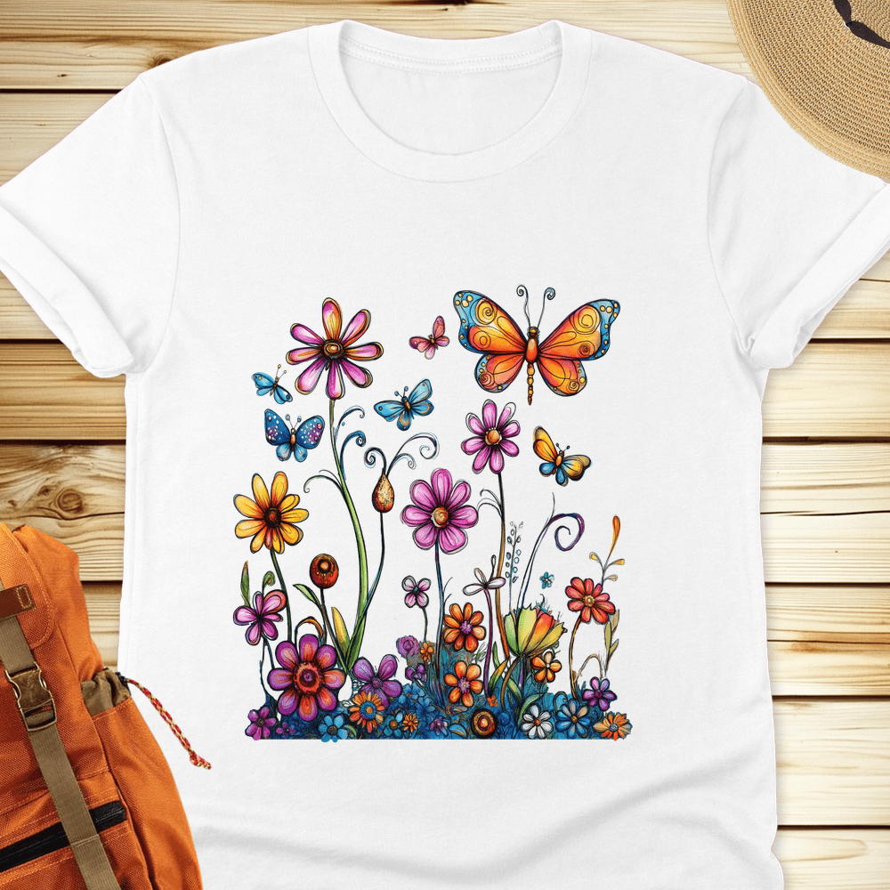 1994 Butterfly Bloom Tshirt - White