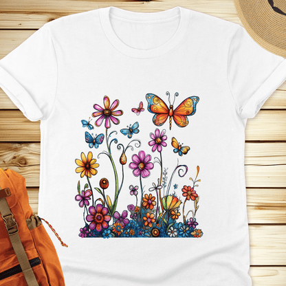 1994 Butterfly Bloom Tshirt - White